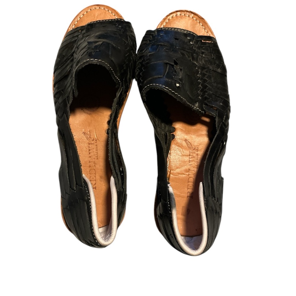 Black Leather Women Shoes